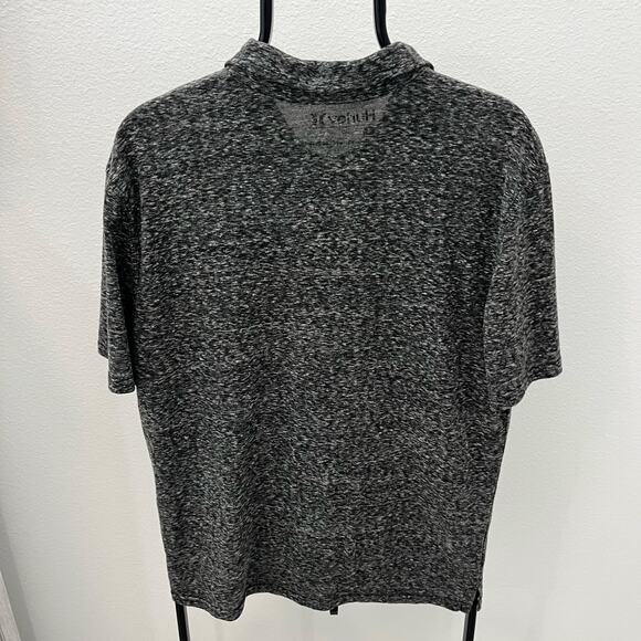 Hurley Men's LG Gray Casual Short Sleeve Polo Shirt - Picture 2 of 5